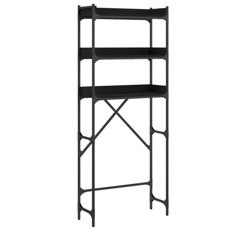 furnicato Badregal Waschmaschinenregal Schwarz 67x25x163 cm Holzwerkstoff, 1-tlg. furnicato Badregal Waschmaschinenregal Schwarz 67x25x163 cm Holzwerkstoff, 1-tlg. von furnicato