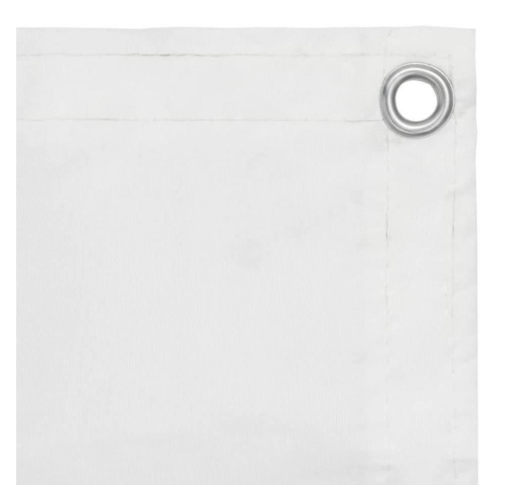 furnicato Balkonsichtschutz Balkon-Sichtschutz Weiß 120x600 cm Oxford-Gewebe (1-St) von furnicato