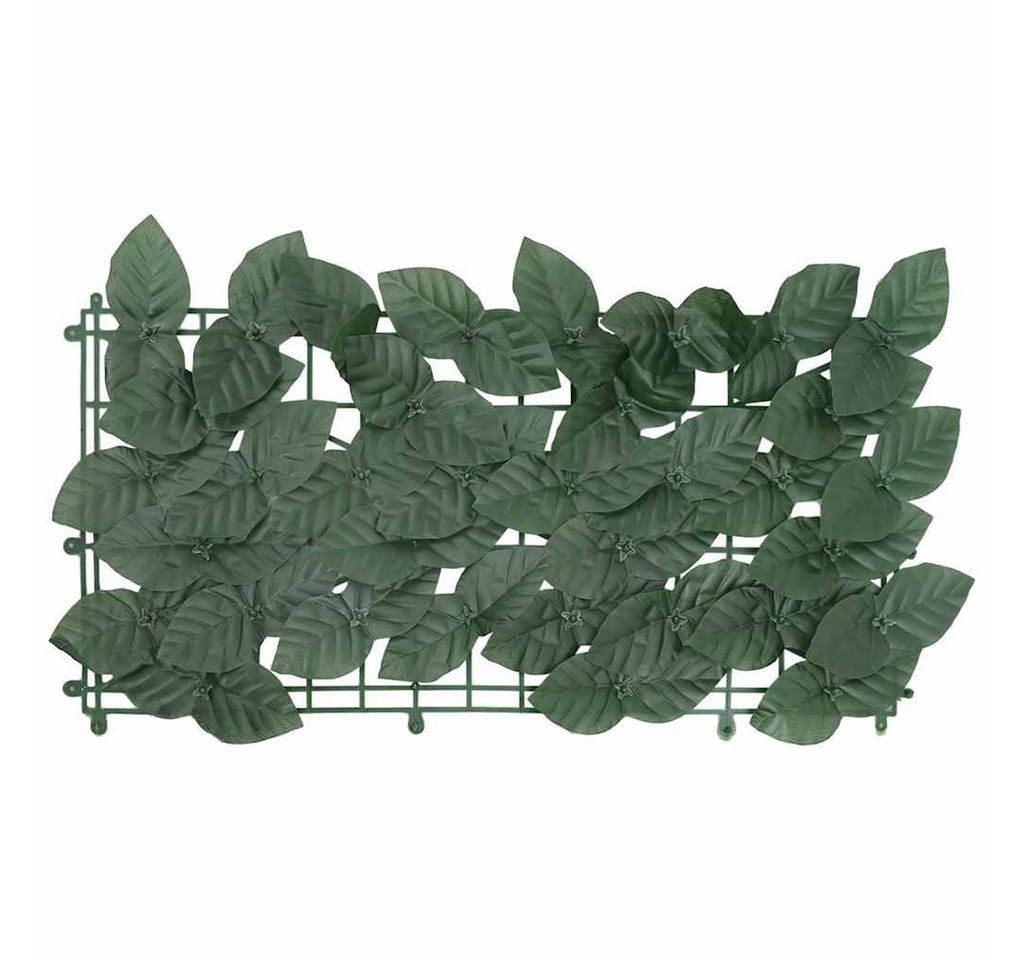 furnicato Balkonsichtschutz Balkon-Sichtschutz mit Dunkelgrünen Blättern 500x100 cm (1-St) von furnicato