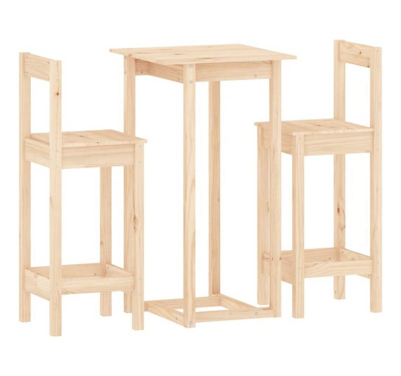 furnicato Bargruppe 3-tlg. Bar-Set Massivholz Kiefer, (1-tlg) von furnicato