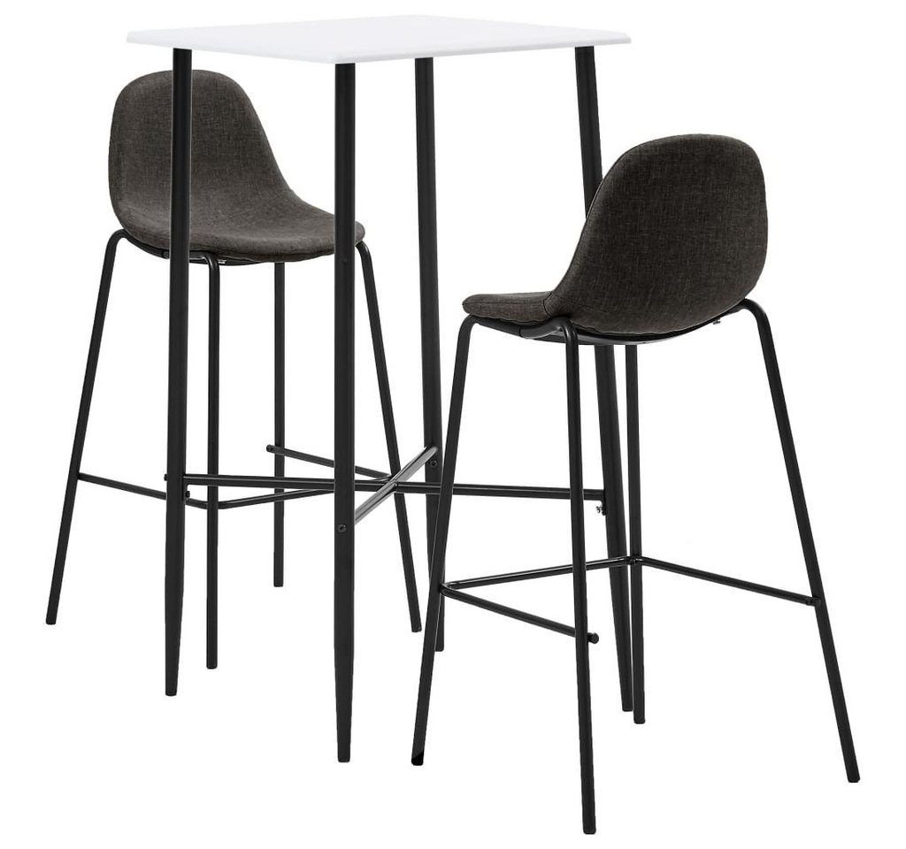 furnicato Bargruppe 3-tlg. Bar-Set Stoff Dunkelgrau, (1-tlg) von furnicato