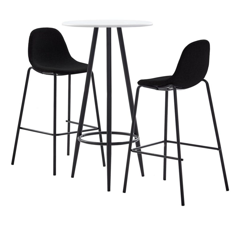 furnicato Bargruppe 3-tlg. Bar-Set Stoff Schwarz, (1-tlg) von furnicato