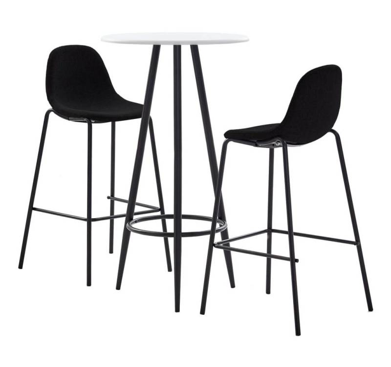 furnicato Bargruppe 3-tlg. Bar-Set Stoff Schwarz, (1-tlg) von furnicato