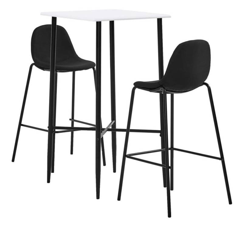 furnicato Bargruppe 3-tlg. Bar-Set Stoff Schwarz, (1-tlg) von furnicato