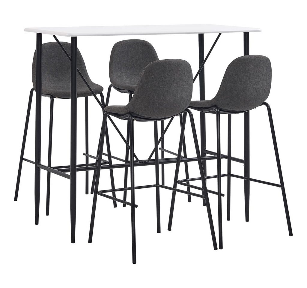 furnicato Bargruppe 5-tlg. Bar-Set Stoff Dunkelgrau, (1-tlg) von furnicato