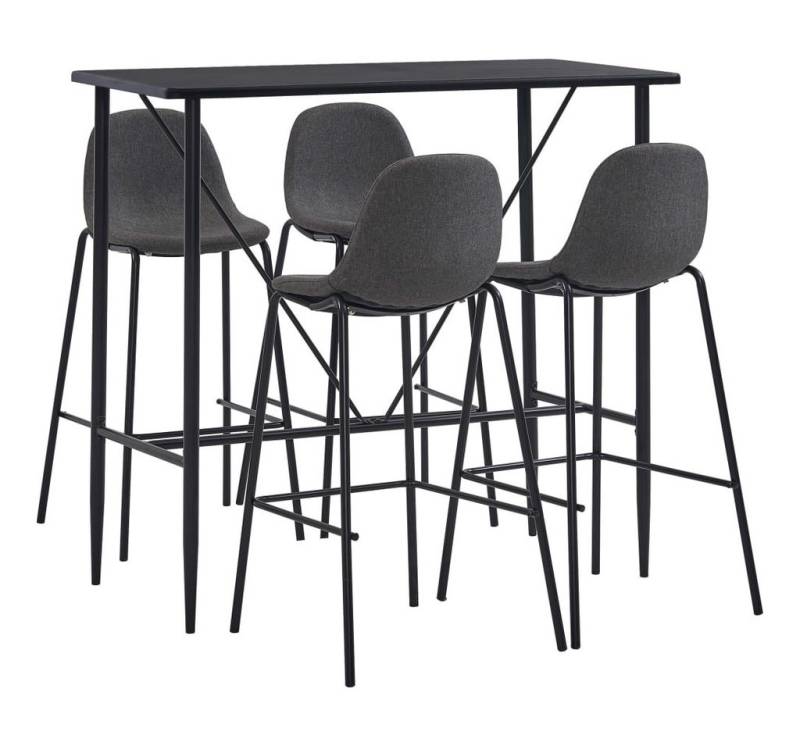 furnicato Bargruppe 5-tlg. Bar-Set Stoff Dunkelgrau, (1-tlg) von furnicato