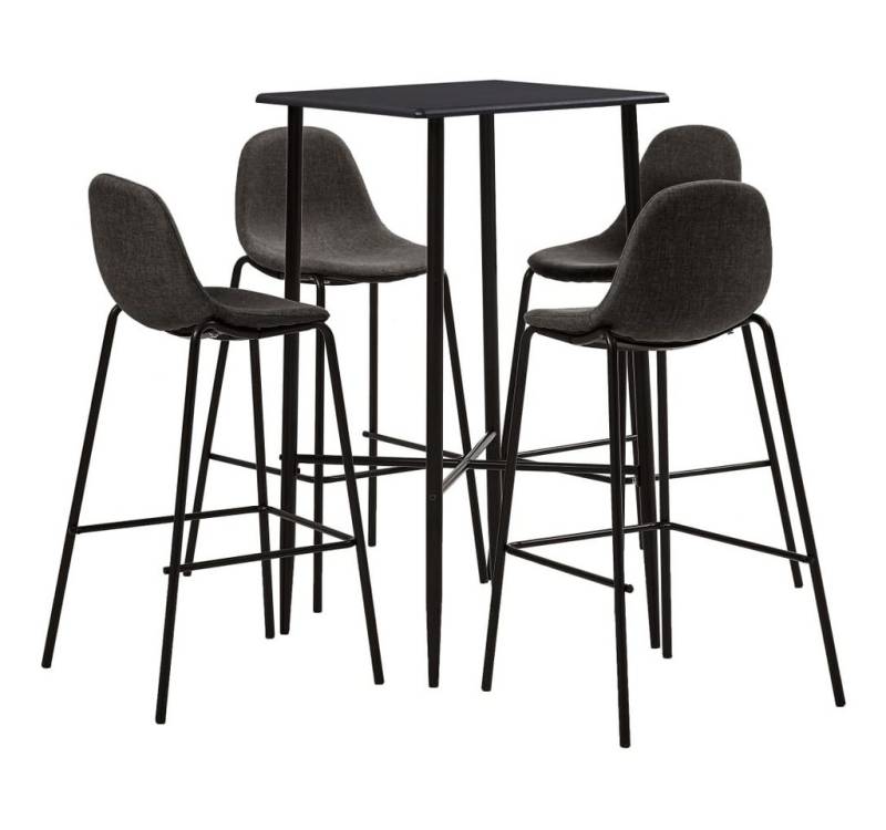 furnicato Bargruppe 5-tlg. Bar-Set Stoff Dunkelgrau, (1-tlg) von furnicato
