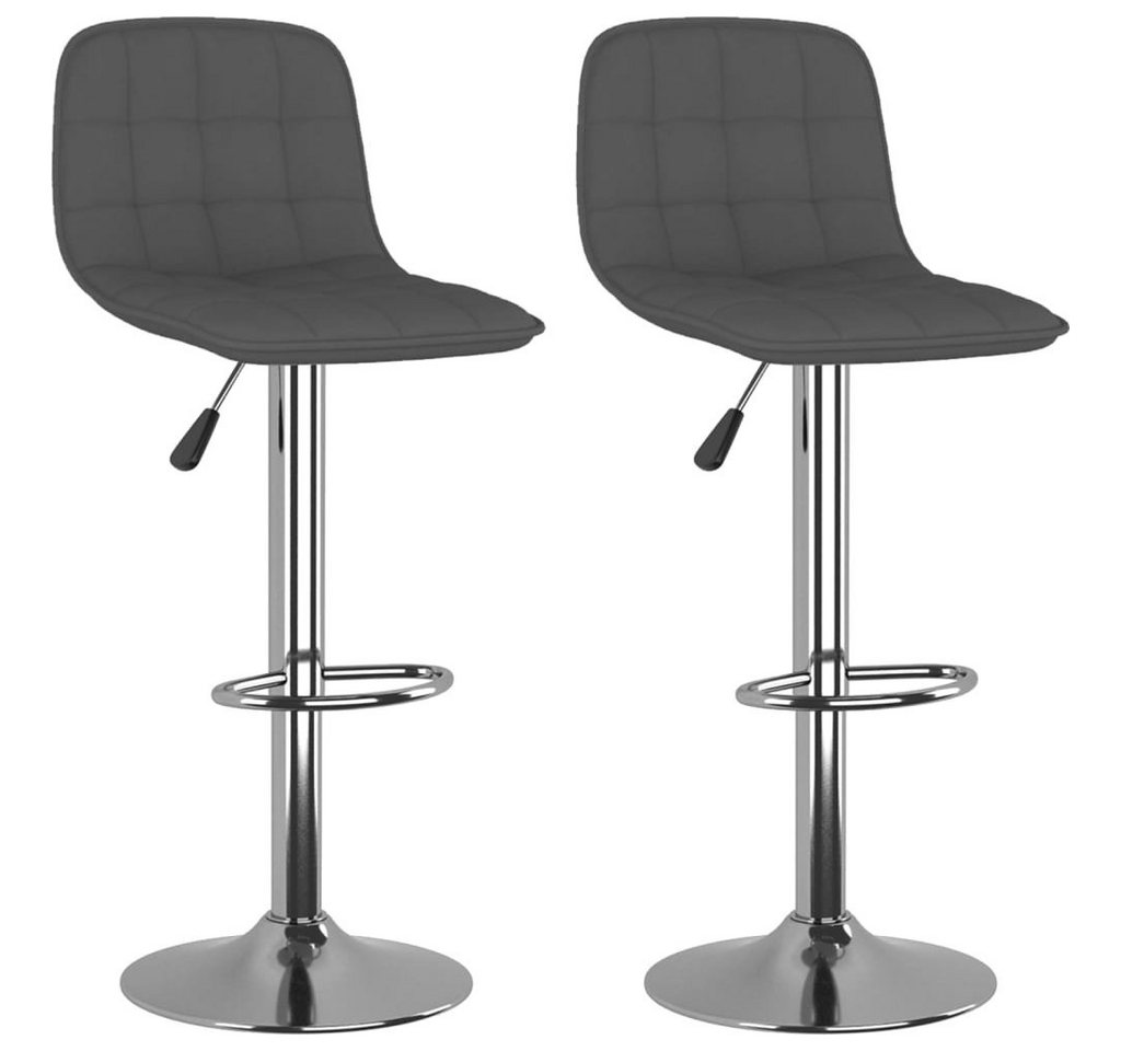 furnicato Barhocker 2 Stk. Dunkelgrau Stoff (1 St) von furnicato