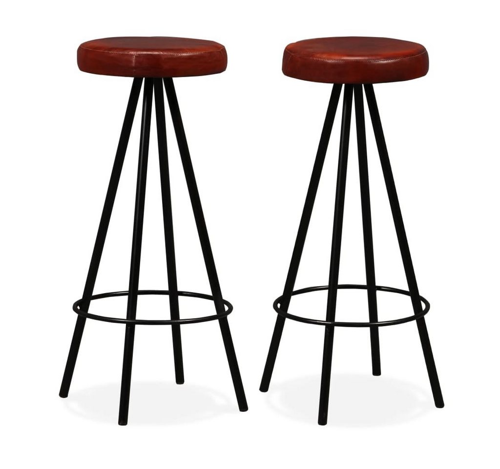 furnicato Barhocker 2 Stk. Echtleder (1 St) von furnicato