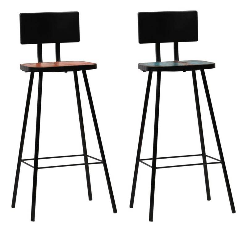 furnicato Barhocker 2 Stk. Massives Altholz (1 St) von furnicato