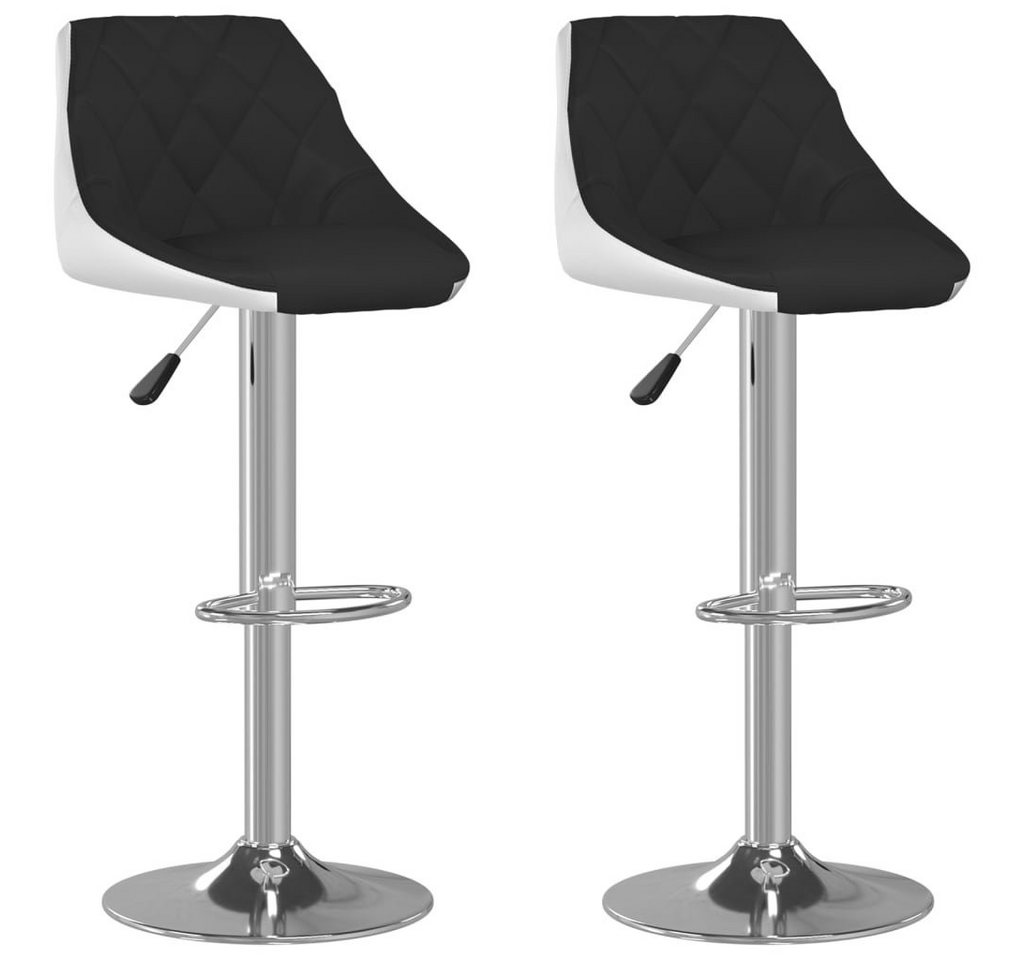 furnicato Barhocker 2 Stk. Schwarz und Weiß Kunstleder (1 St) von furnicato