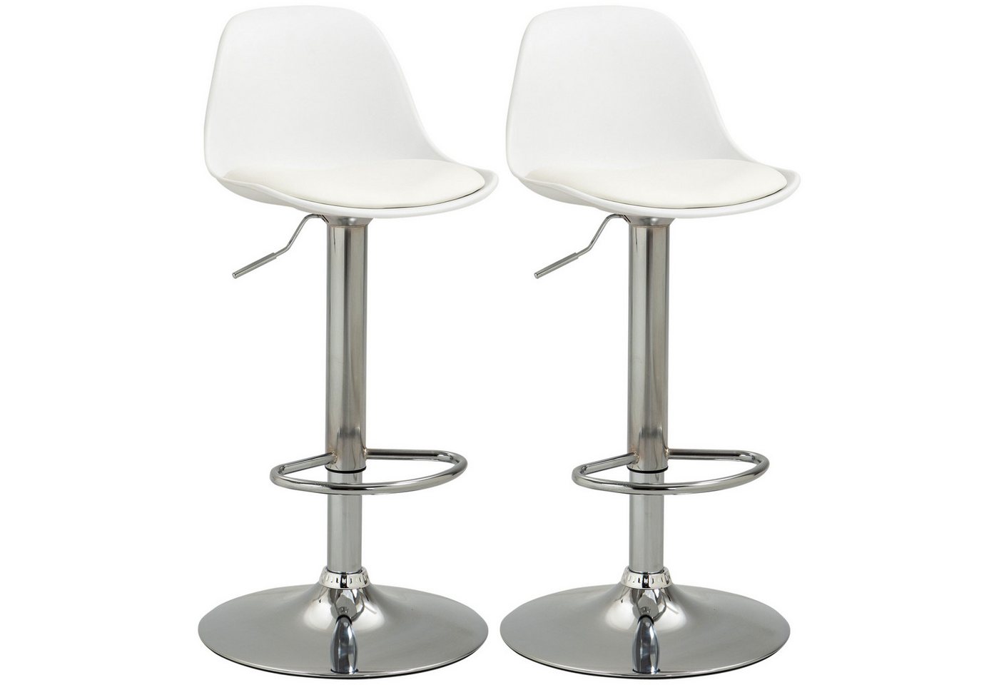 furnicato Barhocker 2er-Set Barhocker, Barstühle, Drehstühle mit Lehne, höhenverstellba (1 St) von furnicato