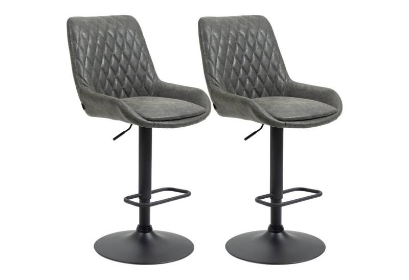 furnicato Barhocker Barhocker Küchenhocker Designhocker, höhenverstellbar, mit Fußstüt (1 St) von furnicato