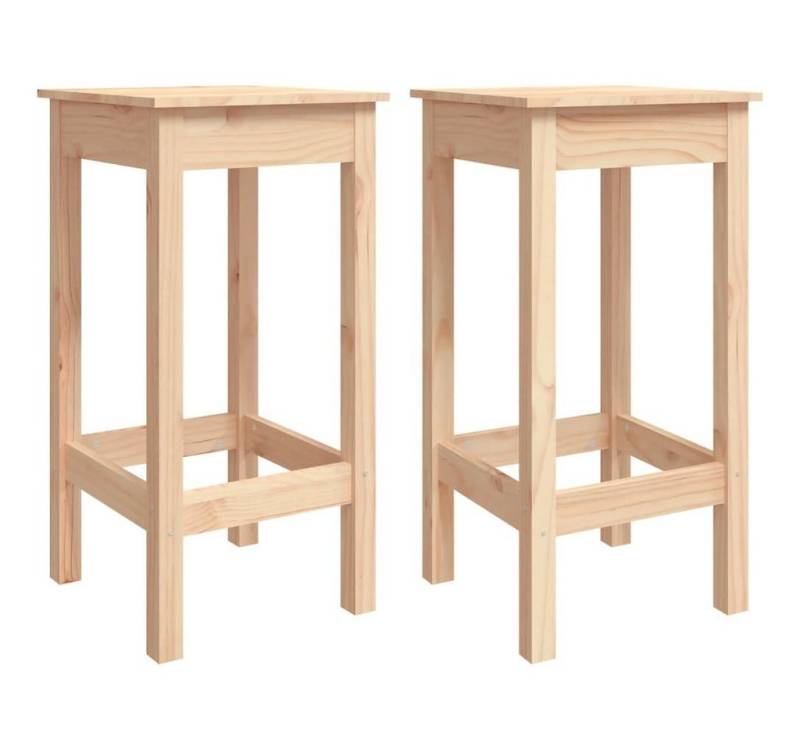 furnicato Barhocker Barstühle 2 Stk. 40x40x78 cm Massivholz Kiefer (1 St) von furnicato
