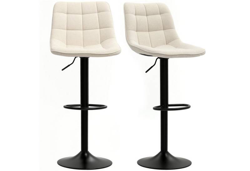 furnicato Barhocker Moderner Barhocker, 2er-Set drehbare Barstühle mit Rückenlehne, höh (1 St) von furnicato