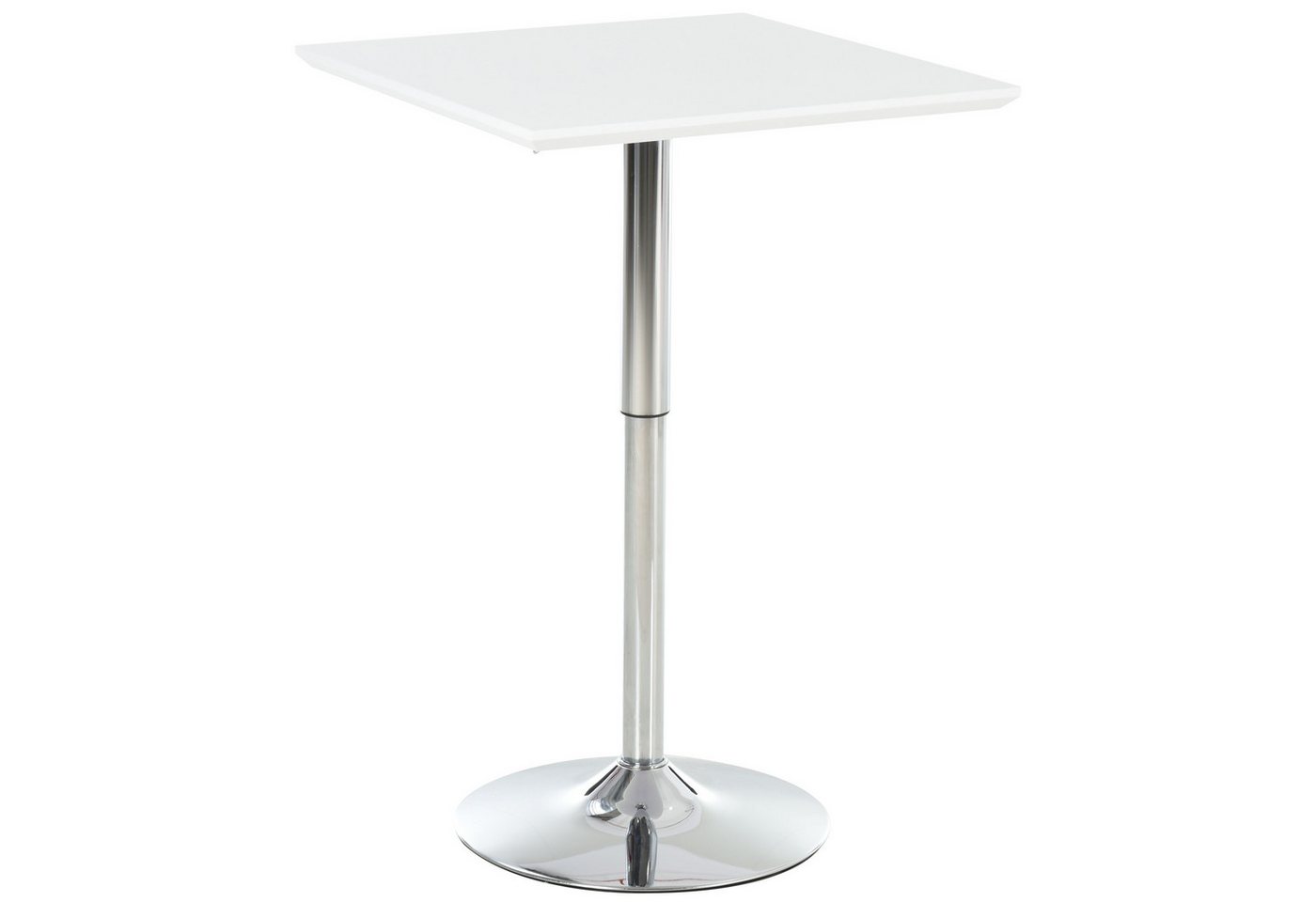 furnicato Bartisch Bistrotisch Pub Höhenverstellbarer Quadratischer Stehtisch (1-St) von furnicato
