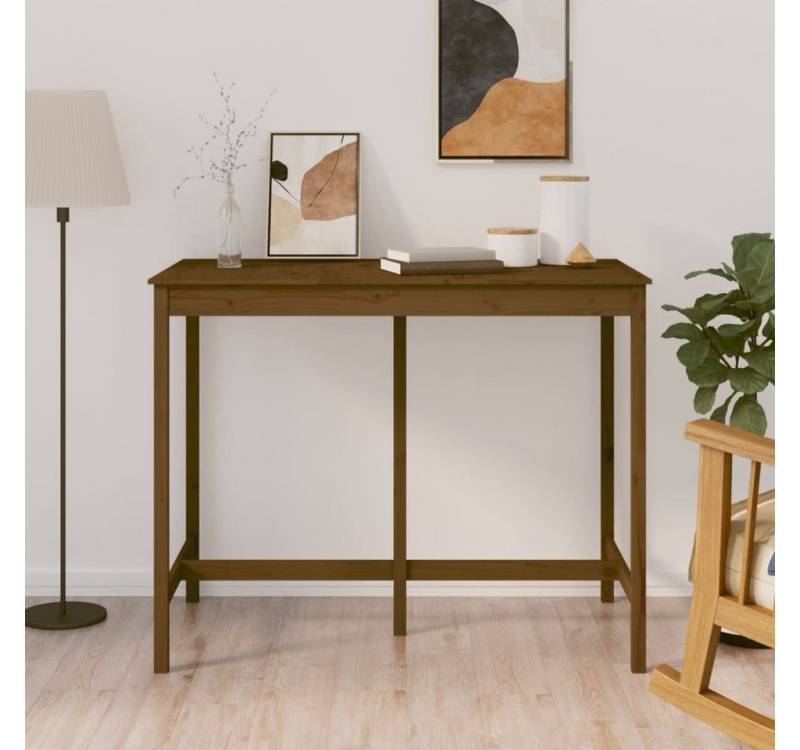 furnicato Bartisch Honigbraun 140x80x110 cm Massivholz Kiefer (1-St) von furnicato