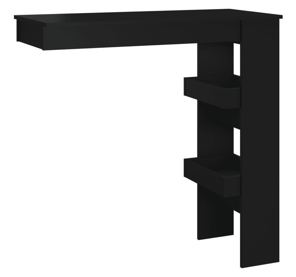 furnicato Bartisch Wand-Schwarz 102x45x103,5 cm Holzwerkstoff (1-St) von furnicato