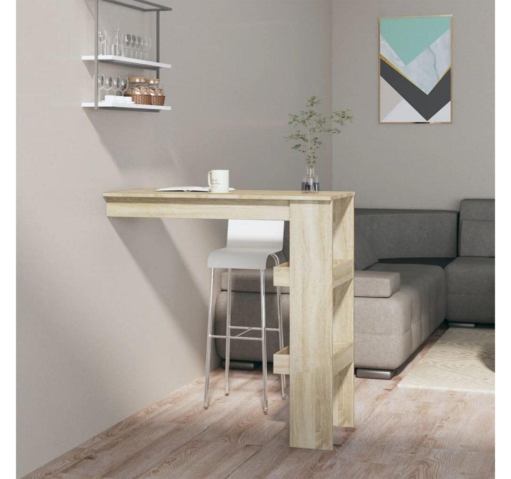 furnicato Bartisch Wand-Sonoma-Eiche 102x45x103,5 cm Holzwerkstoff (1-St) von furnicato