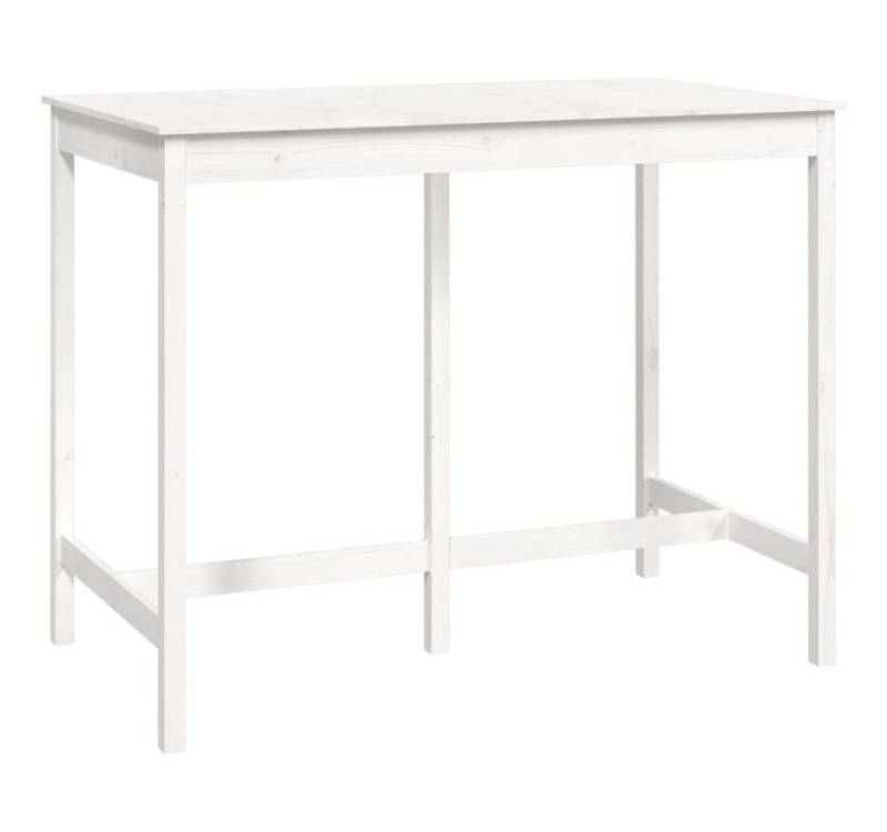 furnicato Bartisch Weiß 140x80x110 cm Massivholz Kiefer (1-St) von furnicato
