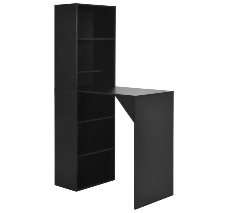 furnicato Bartisch mit Schrank Schwarz 115x59x200 cm (1-St) von furnicato