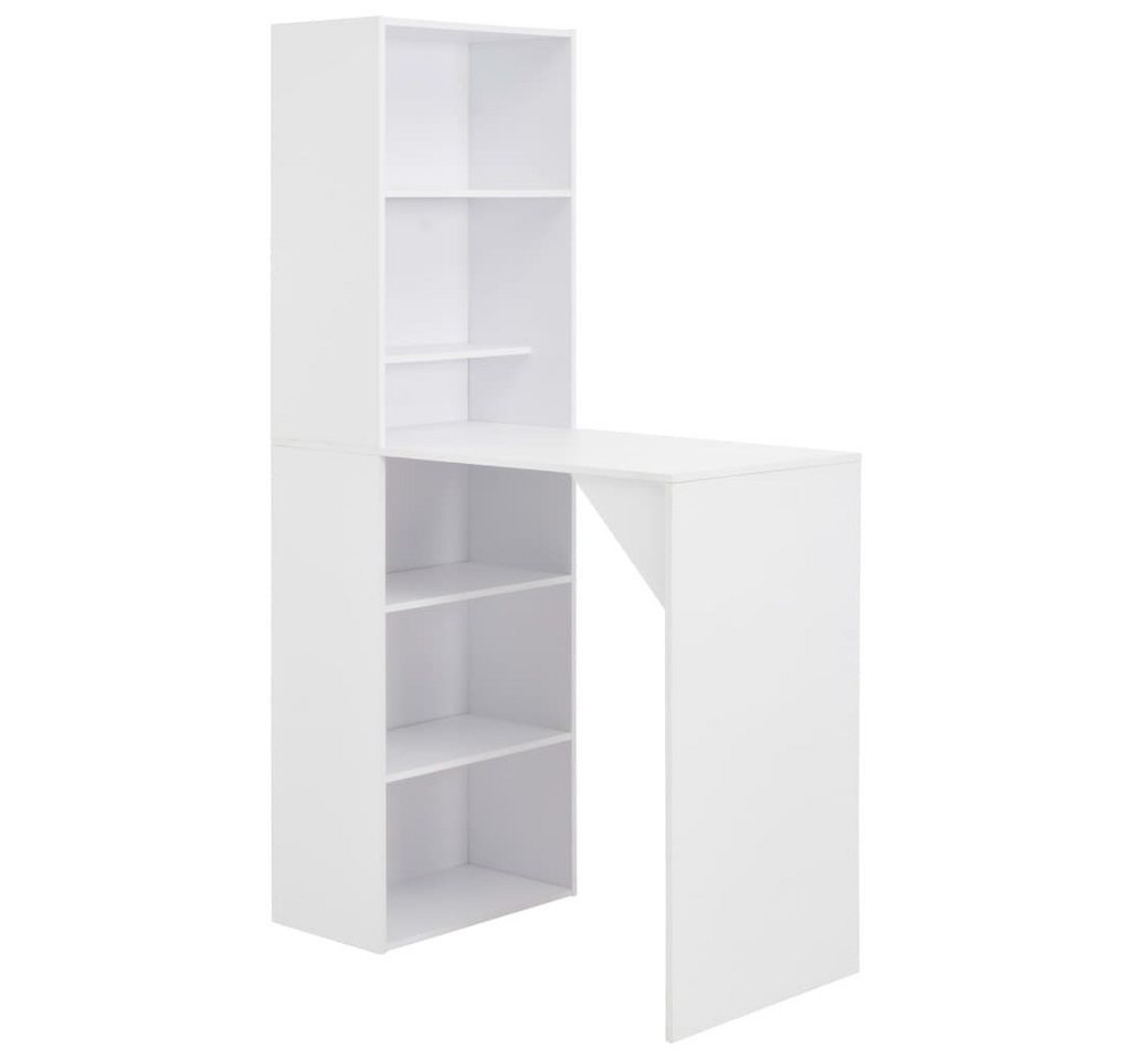 furnicato Bartisch mit Schrank Weiß 115x59x200 cm (1-St) von furnicato