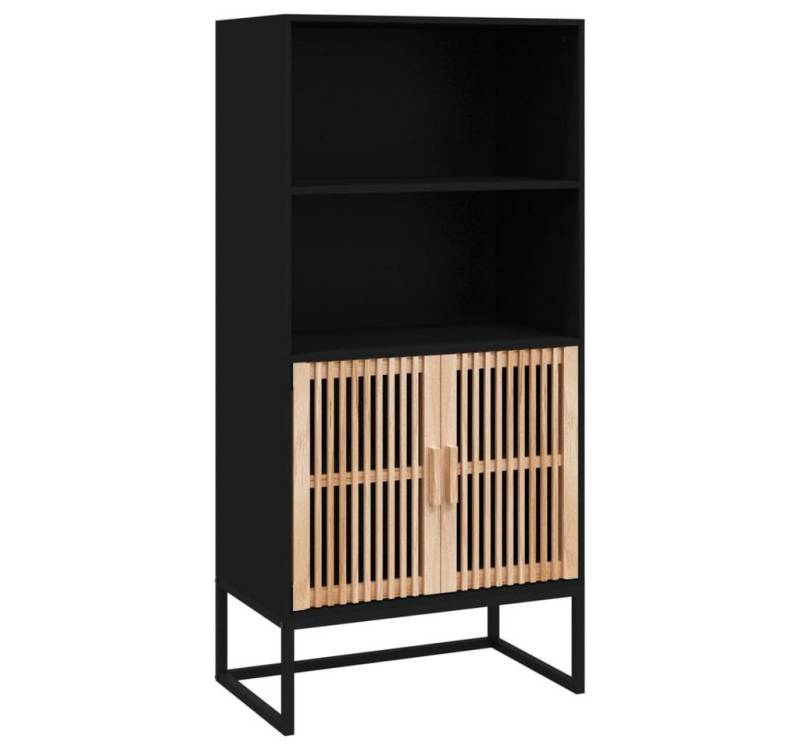 furnicato Beistellschrank Highboard Schwarz 60x35x125 cm Holzwerkstoff (1-St) von furnicato