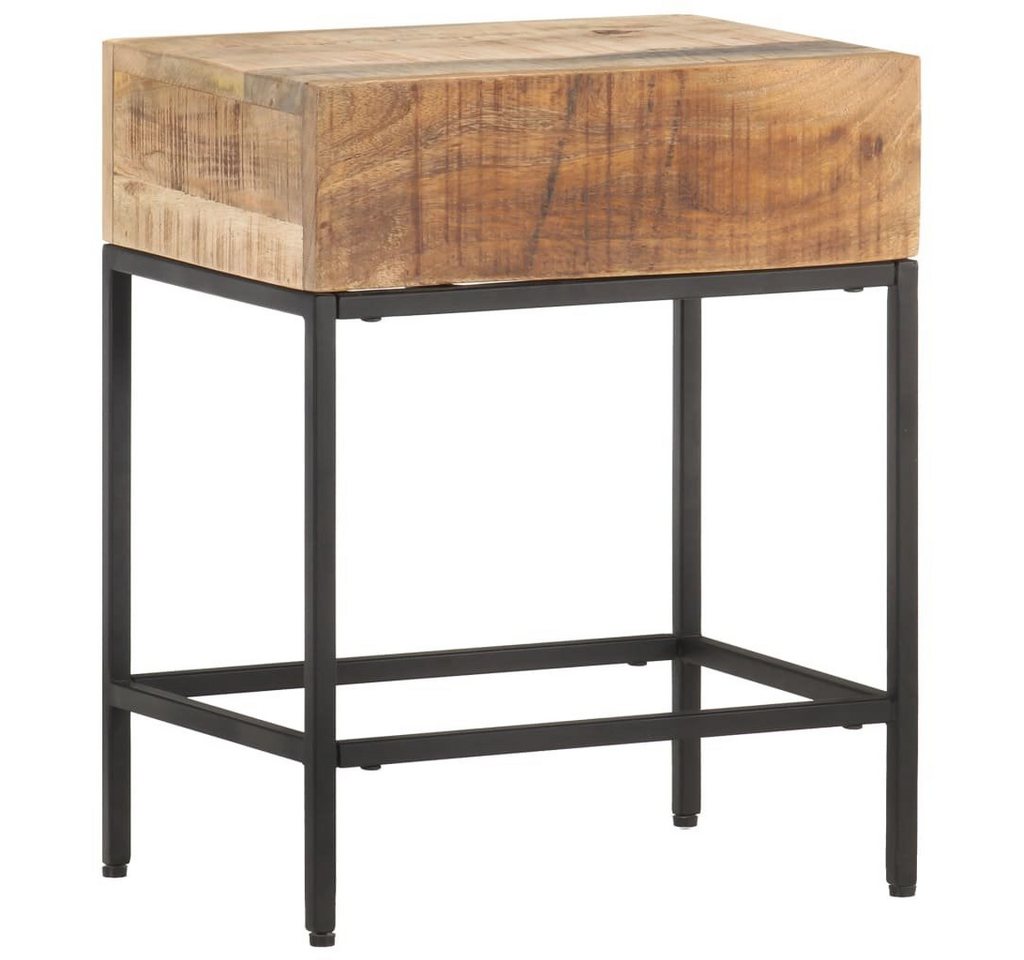 furnicato Beistelltisch 40x30x50 cm Raues Massivholz (1-St) von furnicato