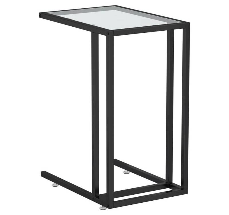 furnicato Beistelltisch Computer-Transparent 50x35x65 cm Hartglas (1-St) von furnicato