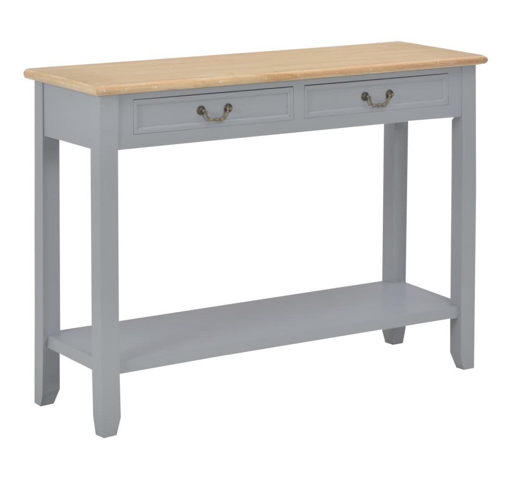 furnicato Beistelltisch Konsolentisch Grau 110 x 35 x 80 cm Holz von furnicato