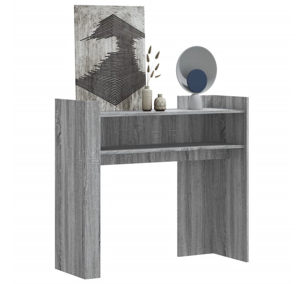 furnicato Beistelltisch Konsolentisch Grau Sonoma 100x35x90 cm Holzwerkstoff (1-St) von furnicato