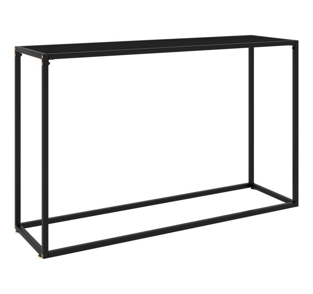 furnicato Beistelltisch Konsolentisch Schwarz 120x35x75 cm Hartglas (1-St) von furnicato