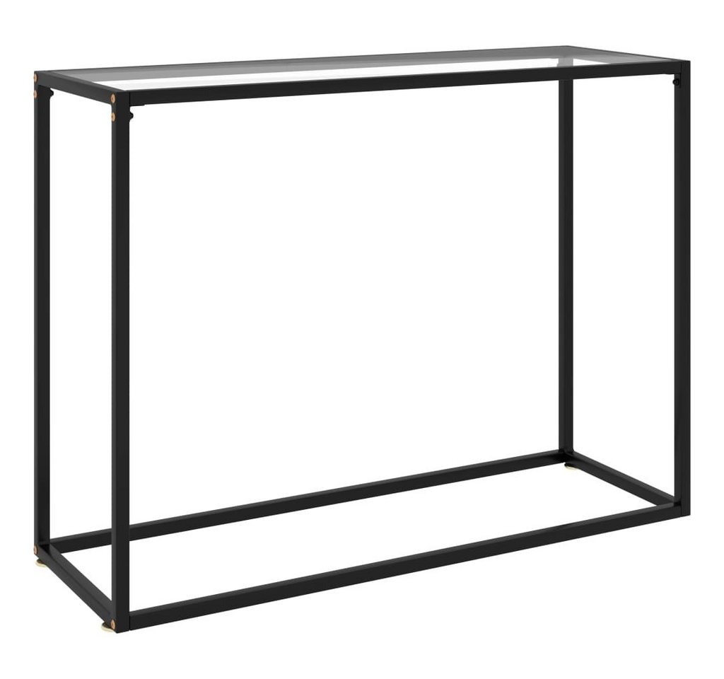 furnicato Beistelltisch Konsolentisch Transparent 100x35x75 cm Hartglas von furnicato