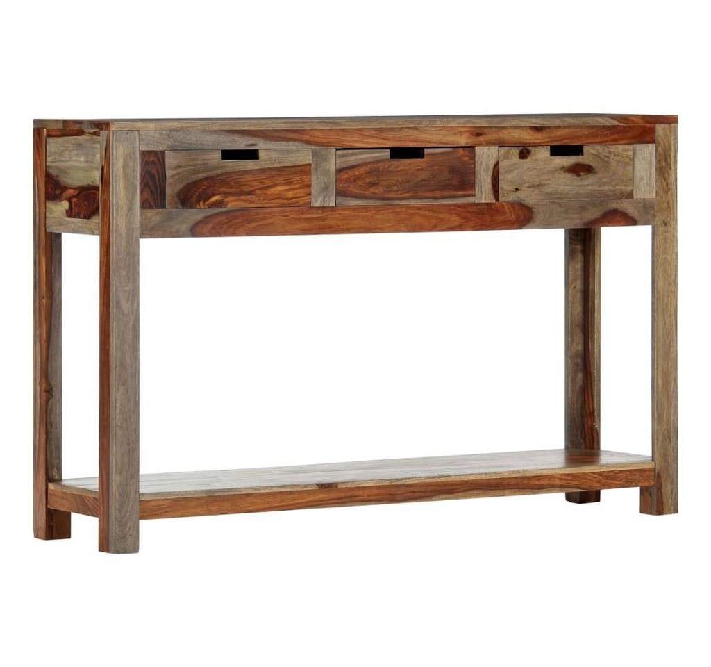 furnicato Beistelltisch Konsolentisch mit 3 Schubladen 120x30x75 cm Massivholz von furnicato