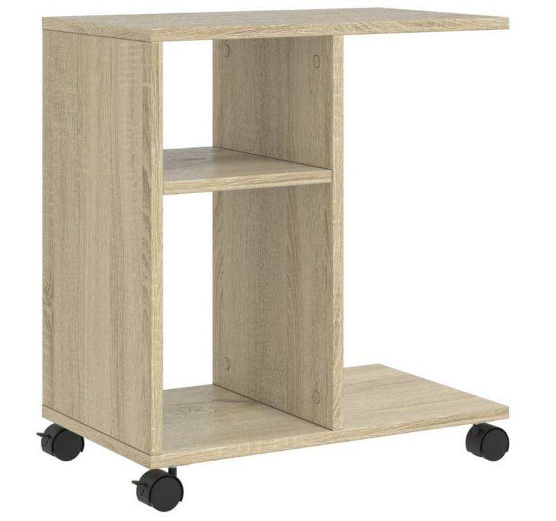 furnicato Beistelltisch mit Rollen Sonoma-Eiche 50x30x55 cm Holzwerkstoff (1-St) von furnicato