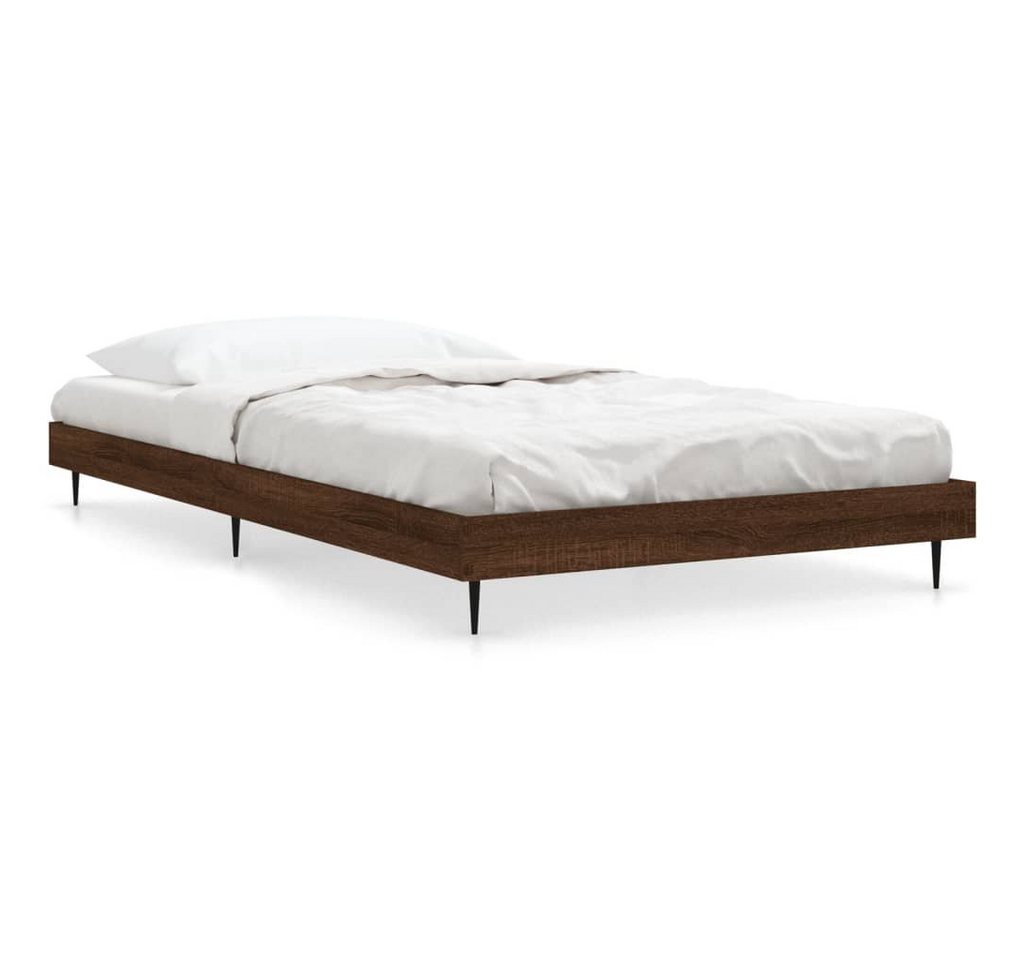 furnicato Bett Bettgestell Braun Eichen-Optik 100x200 cm Holzwerkstoff von furnicato