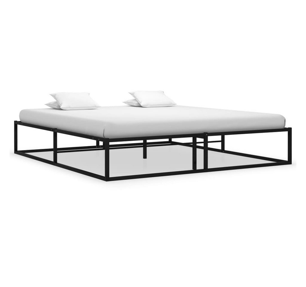 furnicato Bett Bettgestell Schwarz Metall 180x200 cm von furnicato