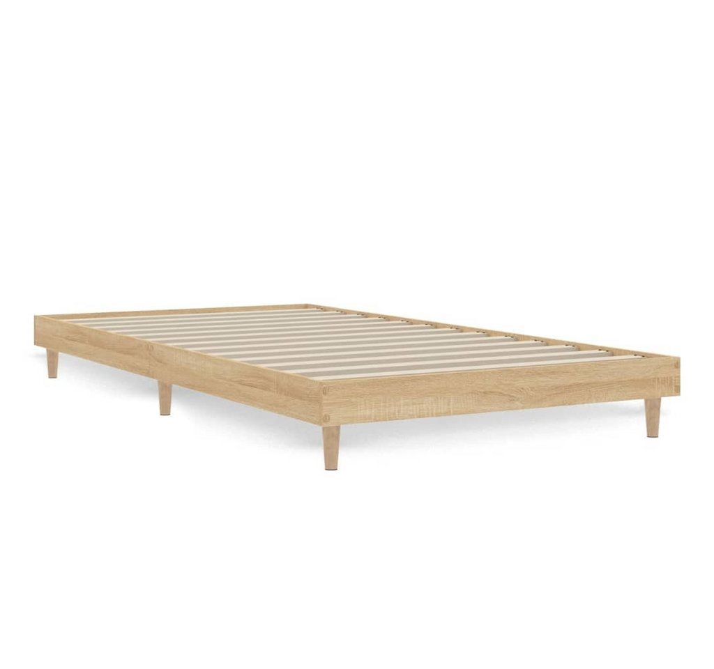 furnicato Bett Bettgestell Sonoma-Eiche 90x200 cm Holzwerkstoff von furnicato