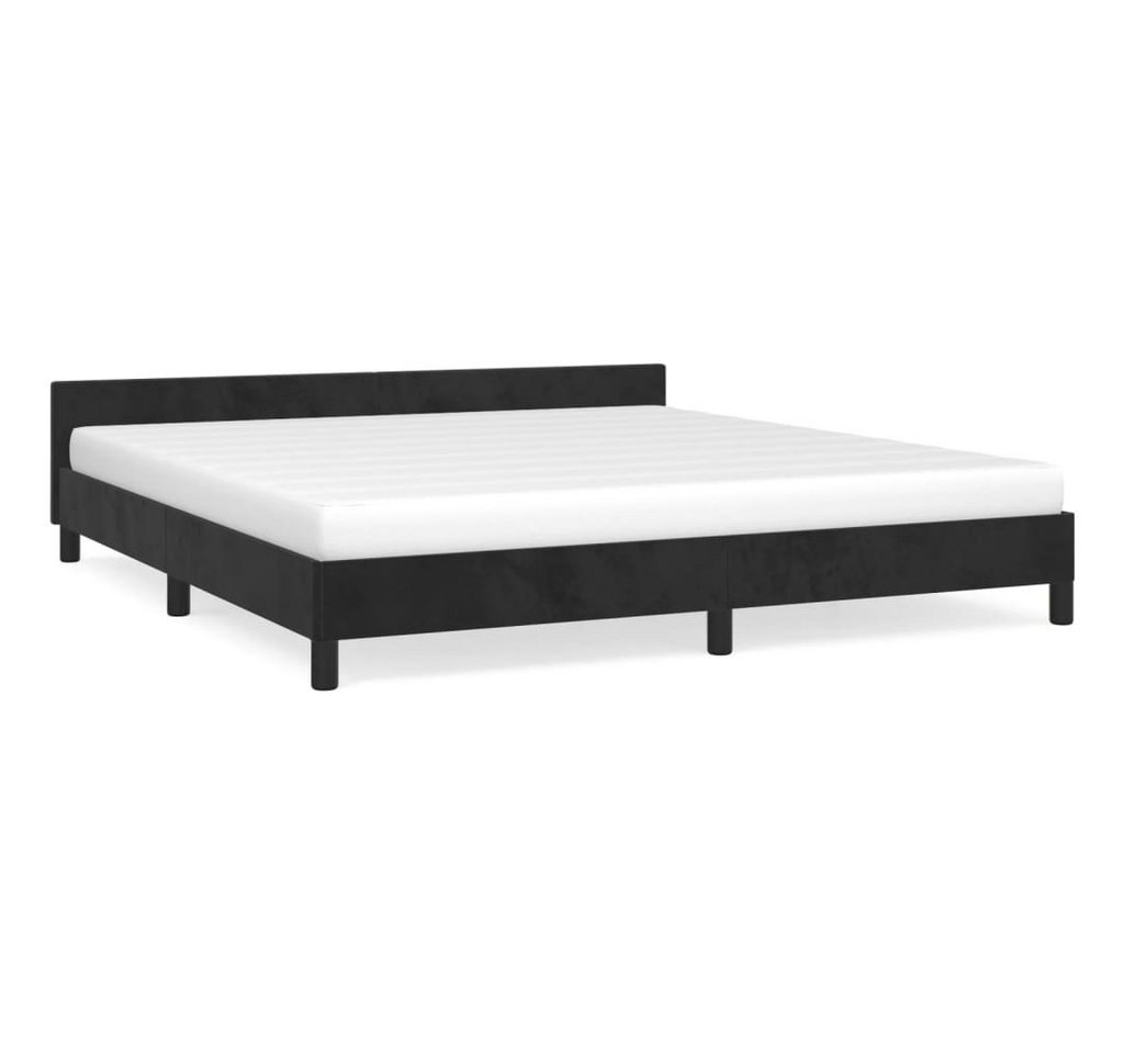 furnicato Bettgestell ohne Matratze Schwarz 160x200 cm Samt (1-tlg) furnicato Bettgestell ohne Matratze Schwarz 160x200 cm Samt (1-tlg) von furnicato