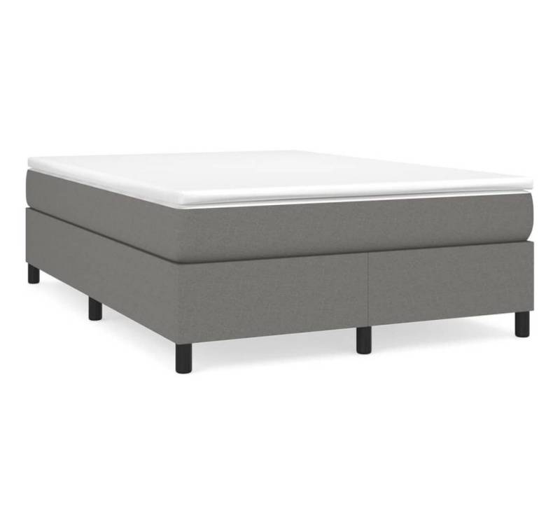 furnicato Bett Bettgestell ohne Matratze Dunkelgrau 140x200 cm Stoff von furnicato