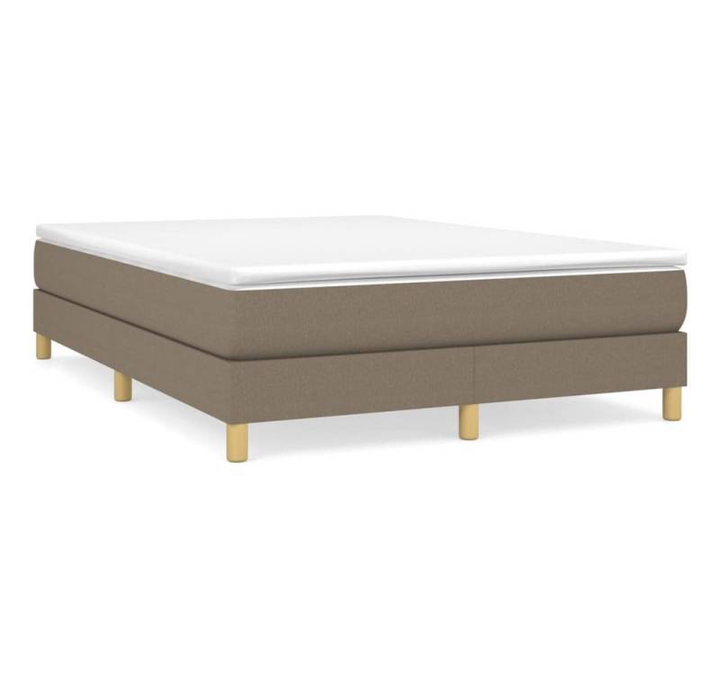 furnicato Bett Bettgestell ohne Matratze Taupe 140x200 cm Stoff von furnicato