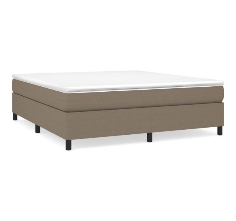 furnicato Bett Bettgestell ohne Matratze Taupe 160x200 cm Stoff von furnicato