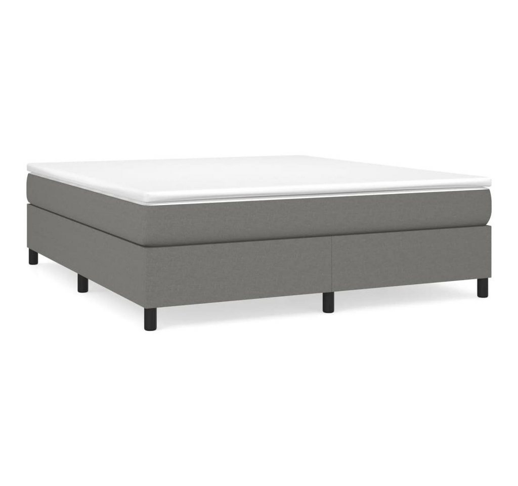 furnicato Bett Bettgestell ohne Matratze Dunkelgrau 160x200 cm Stoff (1-tlg) von furnicato