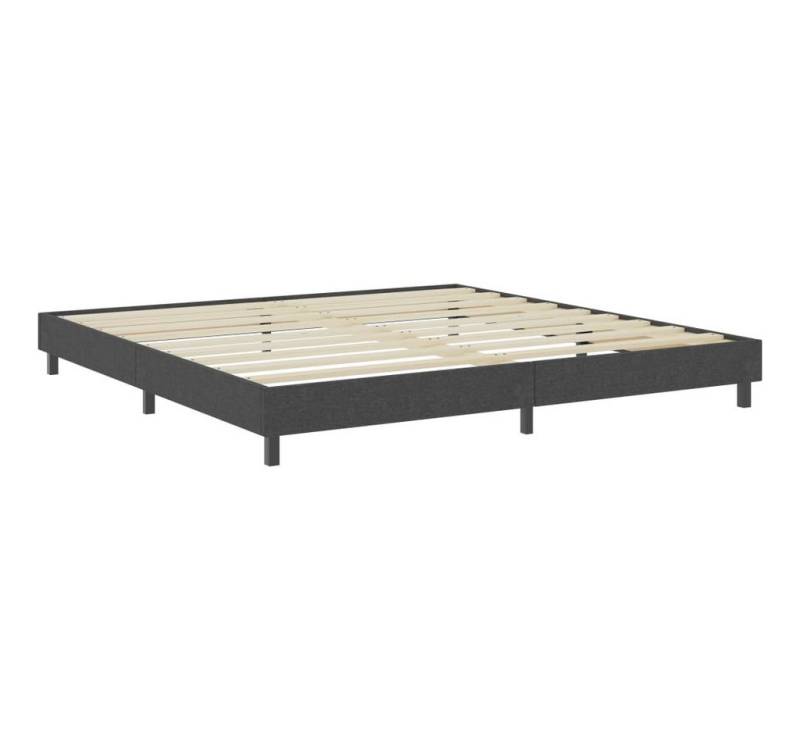 furnicato Bett Boxspringbett Dunkelgrau Stoff 200x200 cm (1-tlg) von furnicato