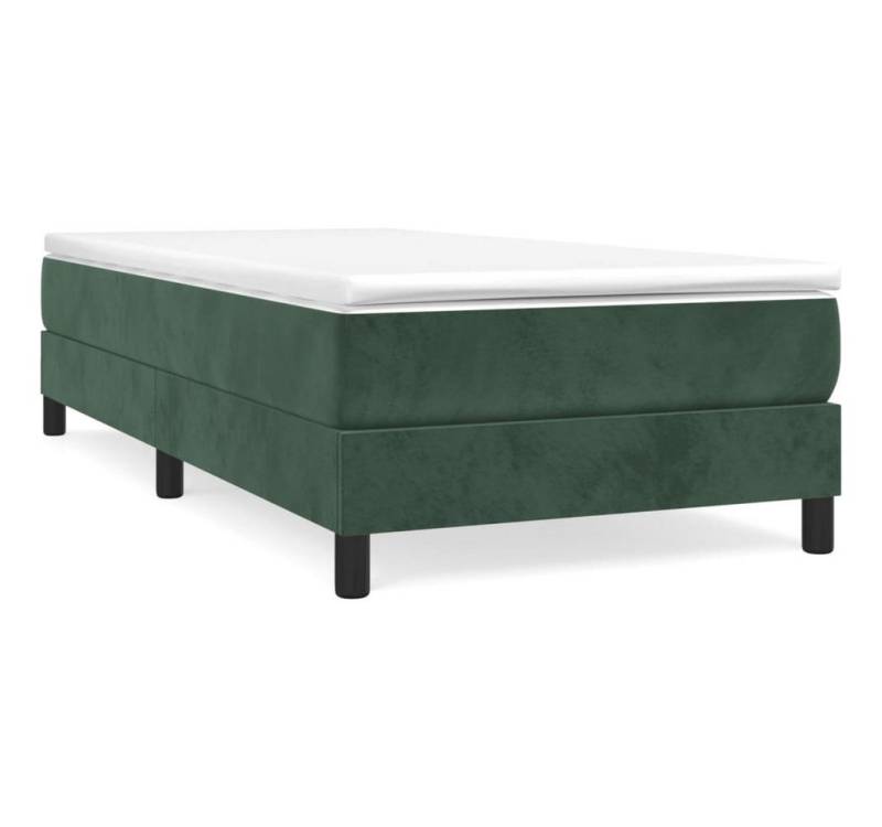 furnicato Bett Bettgestell ohne Matratze Dunkelgrün 80x200 cm Samt (1-tlg) von furnicato