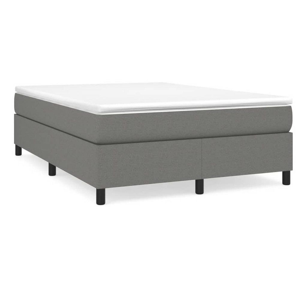 furnicato Bett Boxspringbett mit Matratze Dunkelgrau 140x200 cm Stoff (1-tlg) furnicato Bett Boxspringbett mit Matratze Dunkelgrau 140x200 cm Stoff (1-tlg) von furnicato