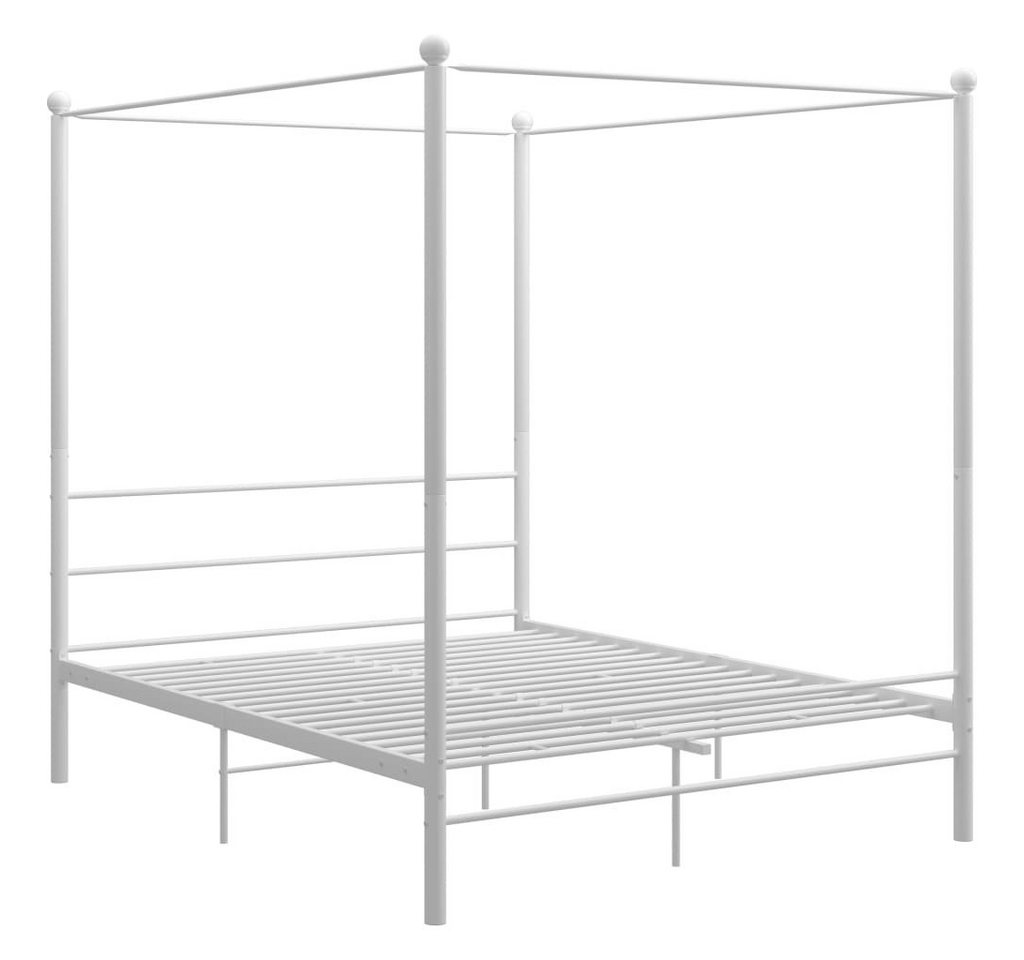 furnicato Bettgestell Himmelbett Weiß Metall 160x200 cm (1-tlg) furnicato Bettgestell Himmelbett Weiß Metall 160x200 cm (1-tlg) von furnicato
