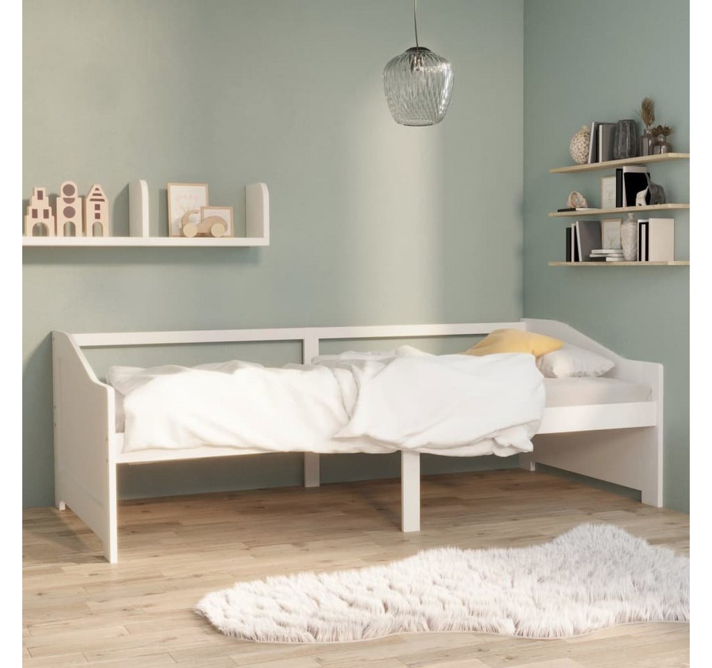 furnicato Bett Tagesbett 3-Sitzer Weiß Massivholz Kiefer 90x200 cm von furnicato