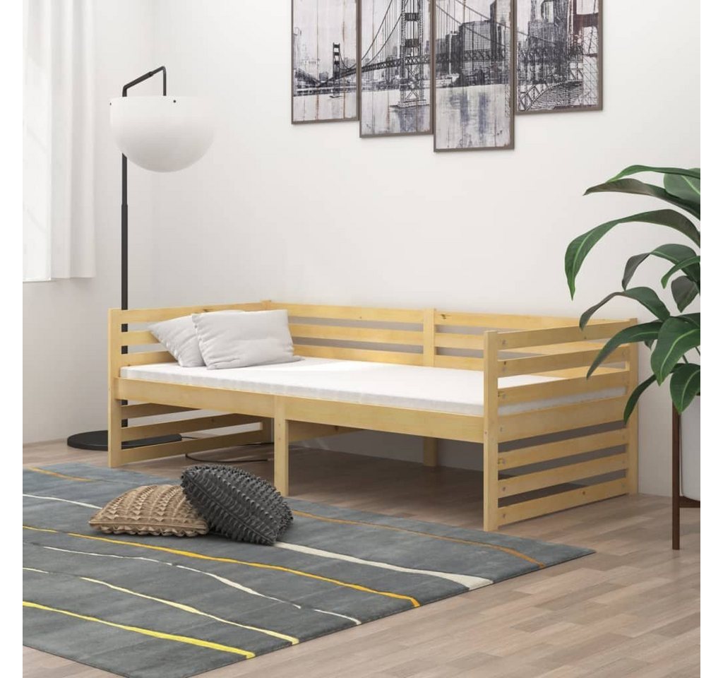 furnicato Bett Tagesbett mit Matratze 90x200 cm Kiefer Massivholz von furnicato