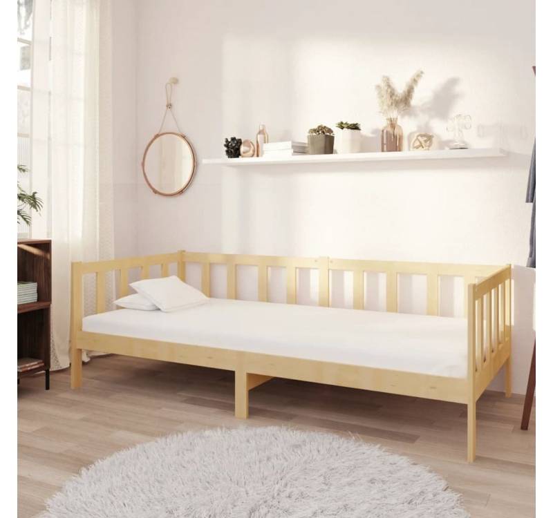 furnicato Bett Tagesbett mit Matratze 90x200 cm Kiefer Massivholz von furnicato